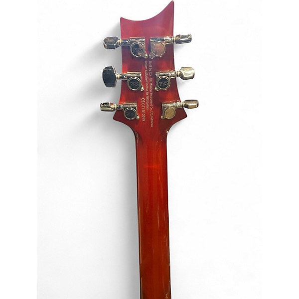 Used PRS SE Custom 22 Semi Hollow Orange Sunburst Hollow Body Electric Guitar