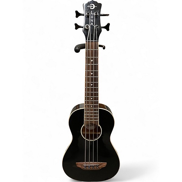 Used Luna Uke Bass CBK Black Ukulele