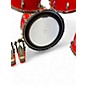 Vintage 1970s Rogers 4 Piece Drum Kit Fiesta Red Drum Kit