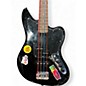 Used 2011 Squier Vintage Modified Jaguar Bass Special Black Electric Bass Guitar