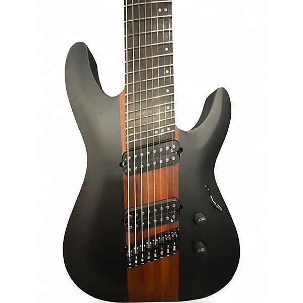 Used Schecter Guitar Research ROB SCALLON C-8 SATIN DARK ROAST Solid Body Electric Guitar