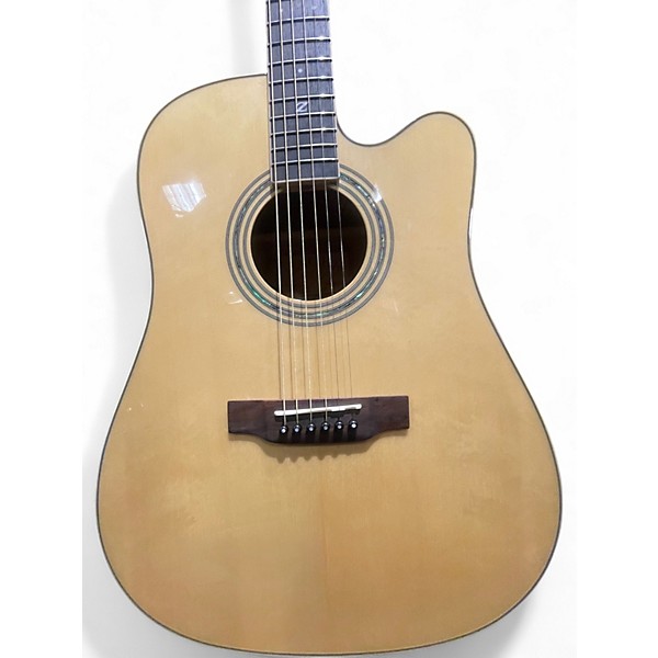 Used Zager ZAD50CE Natural Acoustic Electric Guitar