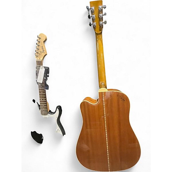 Used Zager ZAD50CE Natural Acoustic Electric Guitar