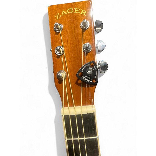 Used Zager ZAD50CE Natural Acoustic Electric Guitar
