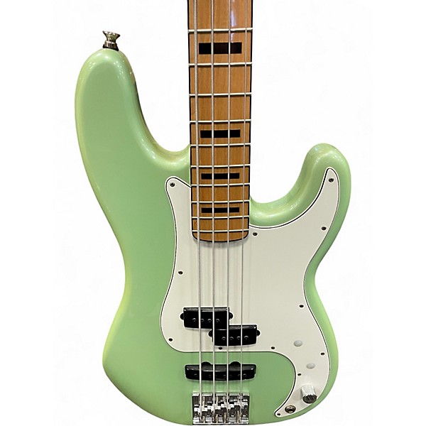 Used Fender FSR Deluxe Special Precision Bass Seafoam Green Electric Bass Guitar