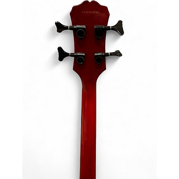 Used Epiphone LES PAUL SPECIAL BASS TRANSPARENT RED Electric Bass Guitar