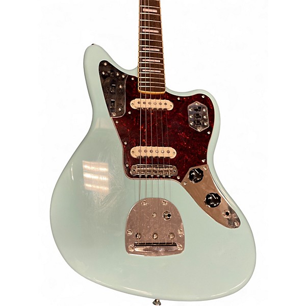 Used Squier CLASSIC VIBE JAGUAR Daphne Blue Solid Body Electric Guitar