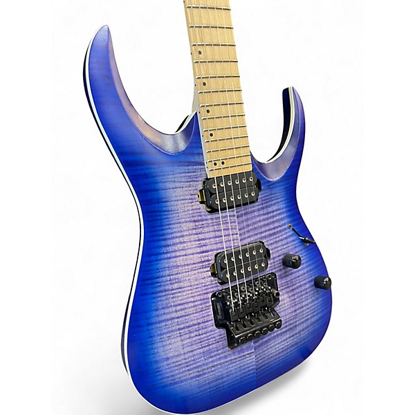 Used Ibanez RGAR42MFMT Jewel Blue Solid Body Electric Guitar