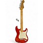 Used Fender American Deluxe Stratocaster Chrome Red Solid Body Electric Guitar thumbnail