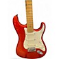 Used Fender American Deluxe Stratocaster Chrome Red Solid Body Electric Guitar