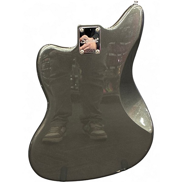 Used Squier Affinity Series Jaguar Gunmetal Gray Electric Bass Guitar