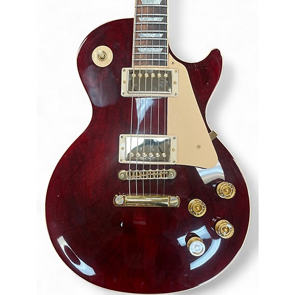 Used 1998 Gibson Les Paul Standard Wine Red Solid Body Electric Guitar