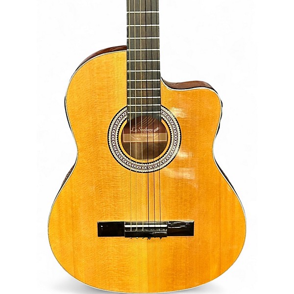 Used La Sevillana UN3CEQ Natural Classical Acoustic Electric Guitar
