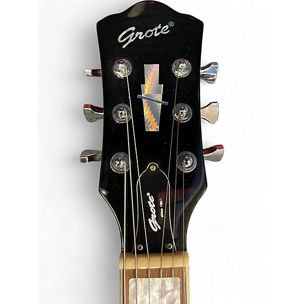 Used Grote Hollow Body Jazz GRWB Red Hollow Body Electric Guitar