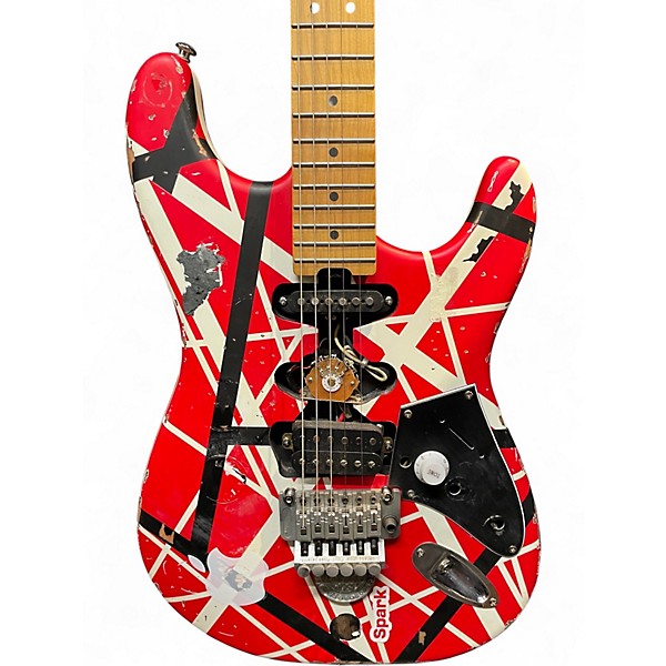 Used Firefly FFST EVH Frankenstrat EVH Custom Solid Body Electric Guitar