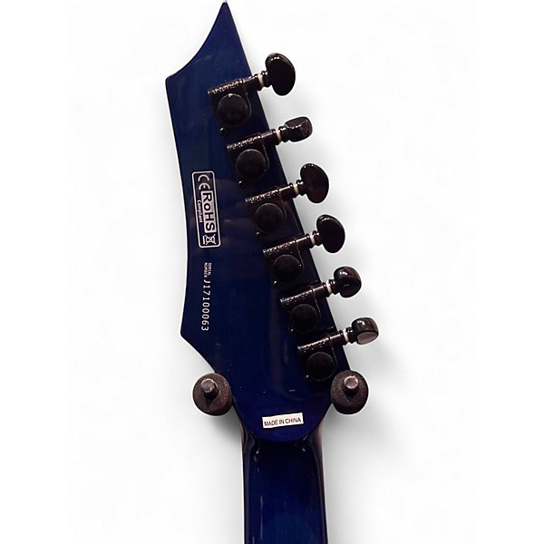 Used Dean Custom 450 Blue Solid Body Electric Guitar