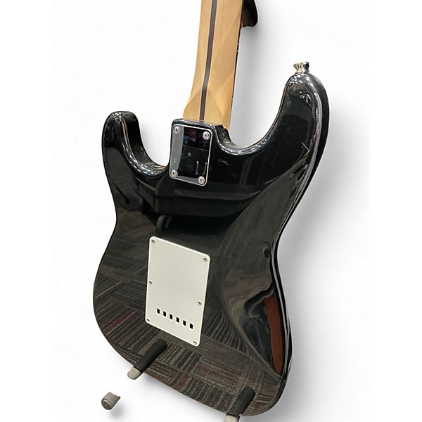 Used Starcaster by Fender HSS Stratocaster Black Solid Body Electric Guitar