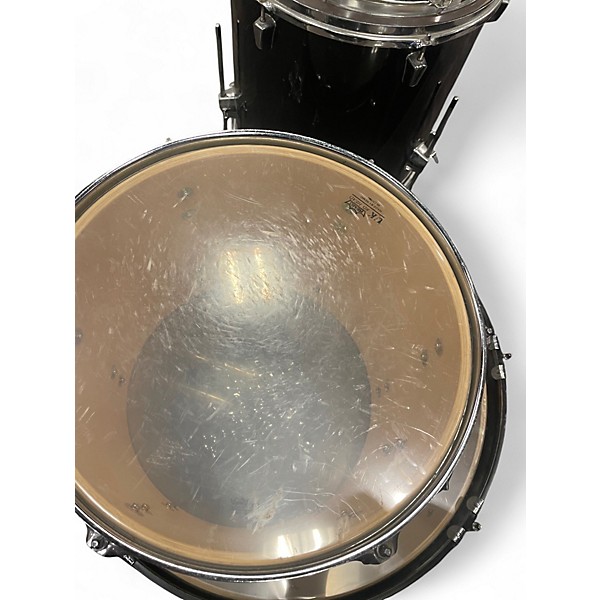 Used Percussion Plus 5 Piece 5 Piece Black Drum Kit