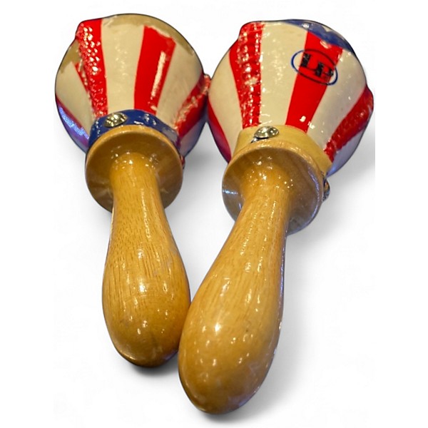 Used LP Puerto Rican Flag Rawhide Hand Percussion