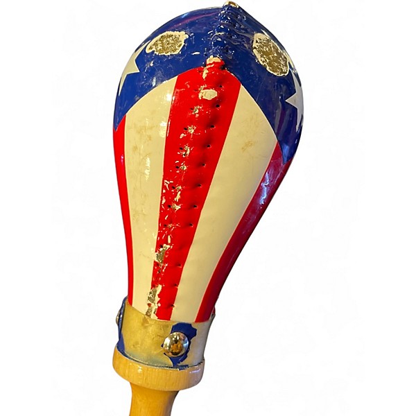 Used LP Puerto Rican Flag Rawhide Hand Percussion