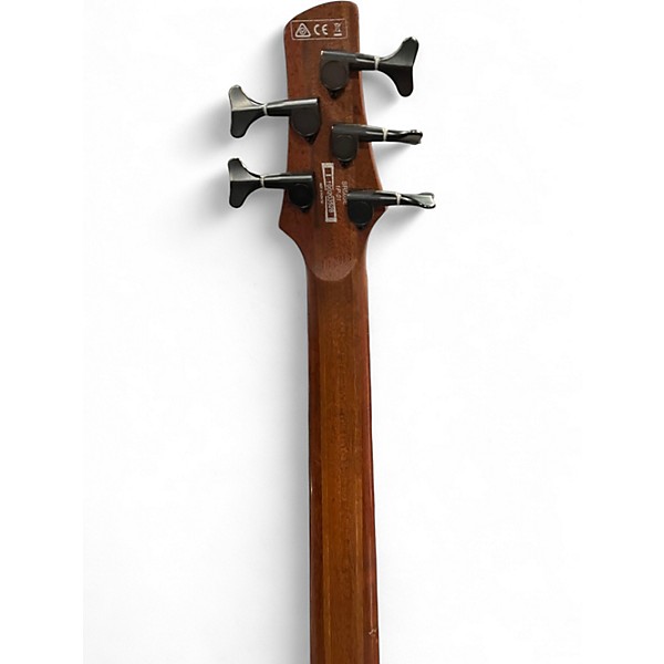 Used Ibanez SR505 5 String NATURAL BROWN Electric Bass Guitar