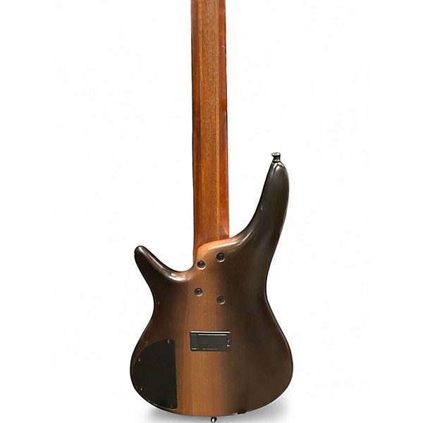 Used Ibanez SR505 5 String NATURAL BROWN Electric Bass Guitar