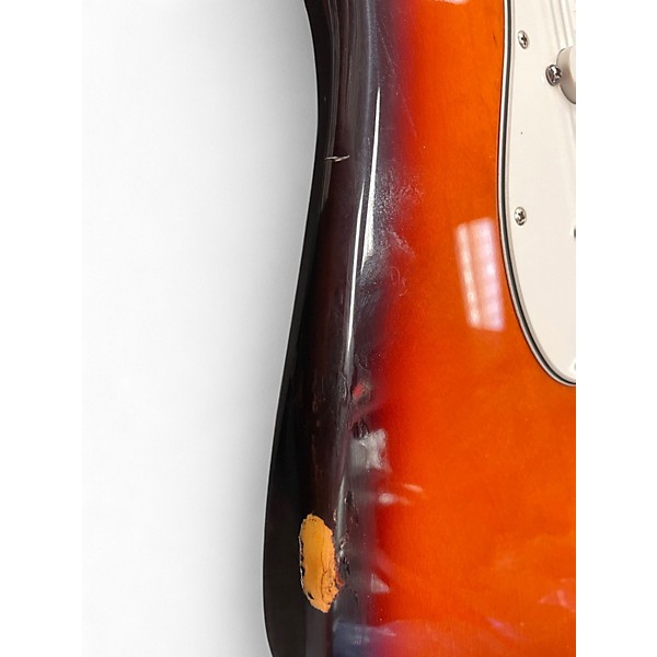 Used 1995 Fender Standard Stratocaster 2 Tone Sunburst Solid Body Electric Guitar