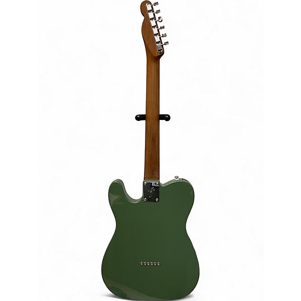 Used Warmoth Guitar Tele Style Guitar olive green Solid Body Electric Guitar