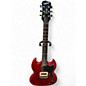 Used Epiphone SG Junior Trans Red Solid Body Electric Guitar thumbnail
