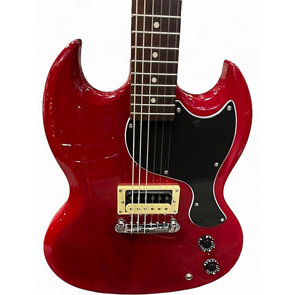 Used Epiphone SG Junior Trans Red Solid Body Electric Guitar