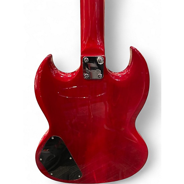 Used Epiphone SG Junior Trans Red Solid Body Electric Guitar