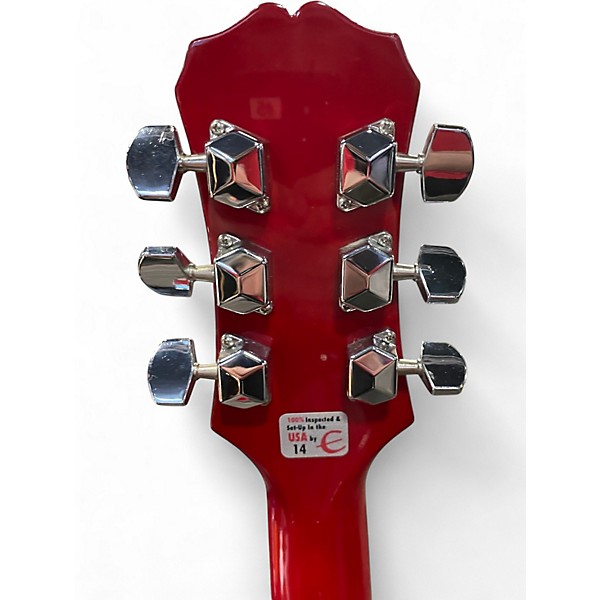 Used Epiphone SG Junior Trans Red Solid Body Electric Guitar