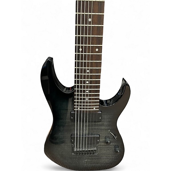 Used Ibanez RG8FM TRANS BLACK Solid Body Electric Guitar