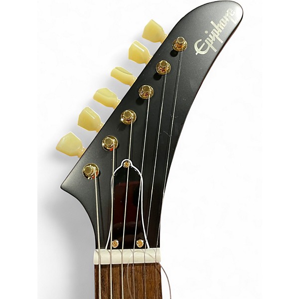 Used Epiphone inspired by gibson explorer Natural Solid Body Electric Guitar