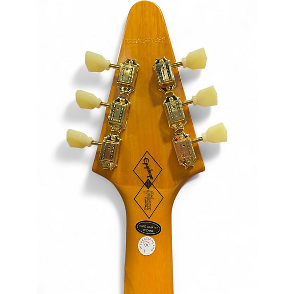 Used Epiphone inspired by gibson flying v Natural Solid Body Electric Guitar