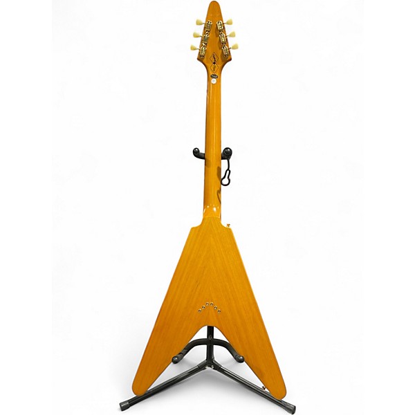 Used Epiphone inspired by gibson flying v Natural Solid Body Electric Guitar