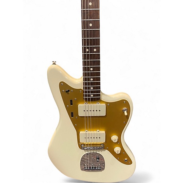Used Squier J Mascis Jazzmaster Vintage White Solid Body Electric Guitar