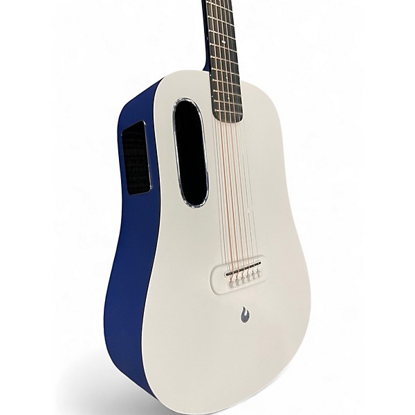 Used LAVA MUSIC ME PLAY 36" Deep Blue and Frost White Acoustic Electric Guitar