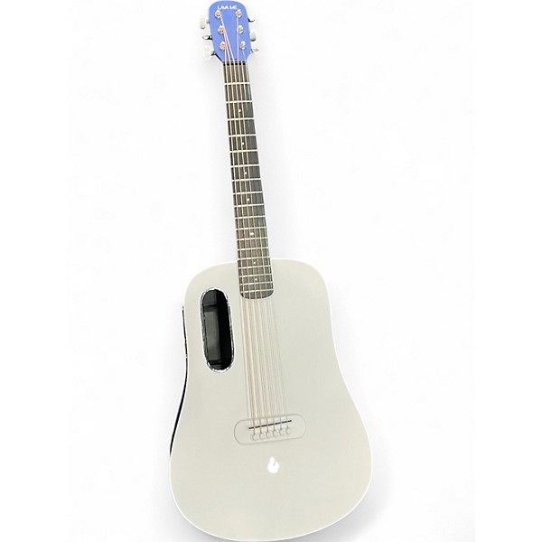 Used LAVA MUSIC ME PLAY 36" Deep Blue and Frost White Acoustic Electric Guitar