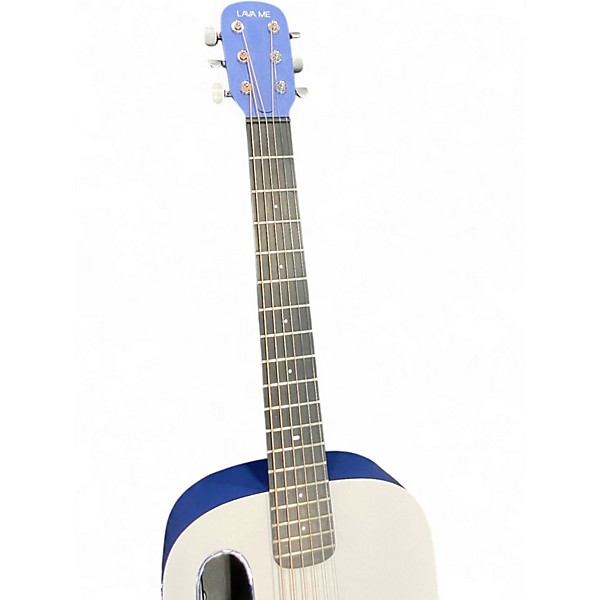 Used LAVA MUSIC ME PLAY 36" Deep Blue and Frost White Acoustic Electric Guitar