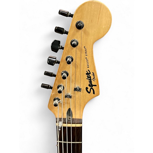 Used Squier Bullet Stratocaster HSS BLACK Solid Body Electric Guitar