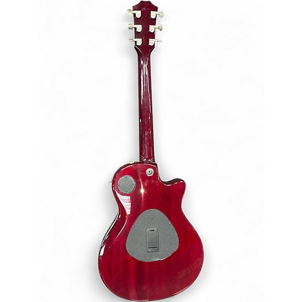 Used 2015 Taylor T5z Pro Left Handed Trans Crimson Red Acoustic Electric Guitar