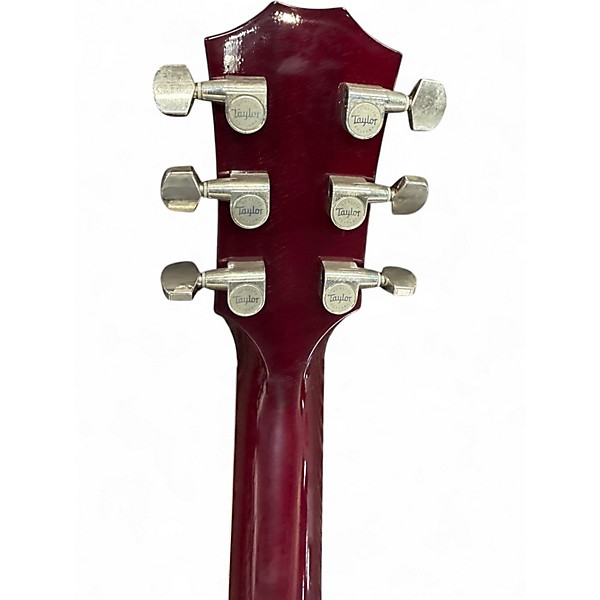 Used 2015 Taylor T5z Pro Left Handed Trans Crimson Red Acoustic Electric Guitar