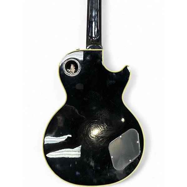 Used 2010s Epiphone Les Paul Custom Left Handed Black Electric Guitar