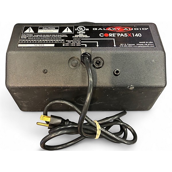 Used Galaxy Audio PA5X140 Powered Speaker