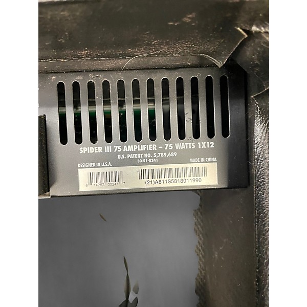 Used Line 6 Spider III 75 1x12 75W Guitar Combo Amp