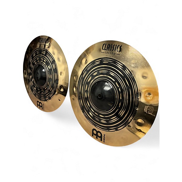 Used MEINL 14in Classic Custom Dual Hi Hat Pair Cymbal