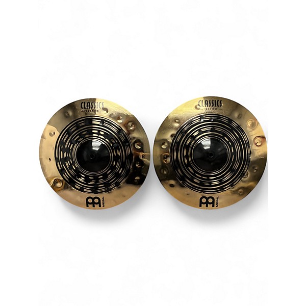Used MEINL 14in Classic Custom Dual Hi Hat Pair Cymbal