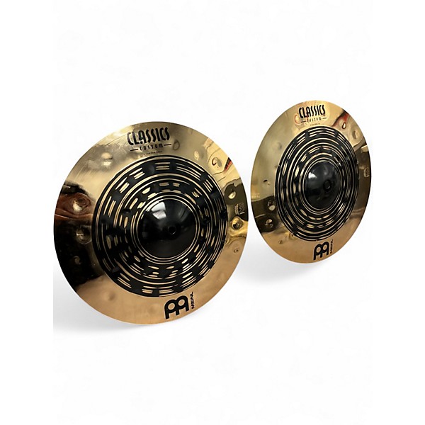 Used MEINL 14in Classic Custom Dual Hi Hat Pair Cymbal