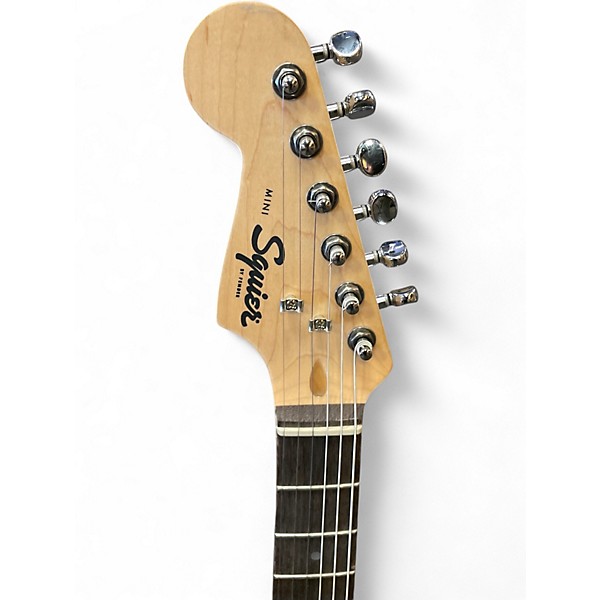 Used Squier Mini Stratocaster Left Handed Black Electric Guitar